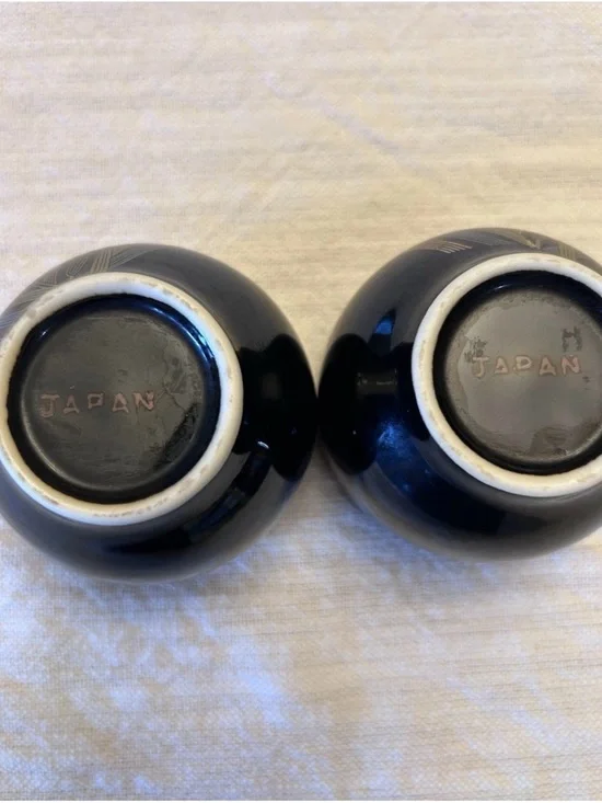 Vintage Yamaji Japan iris and dragonfly teacups (set of 2) - Picture 4 of 4